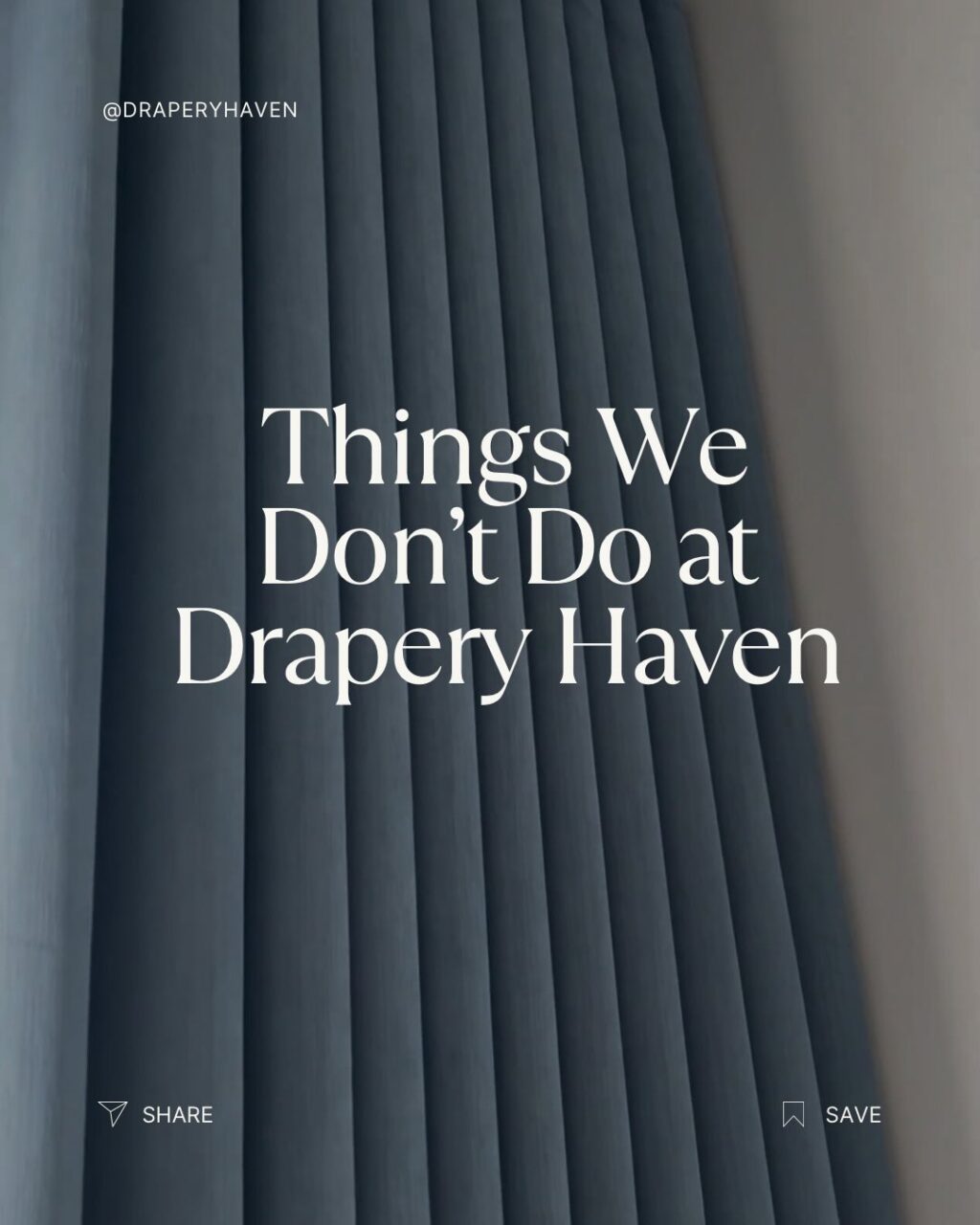 Instagram post from draperyhaven. This post is in position 5.