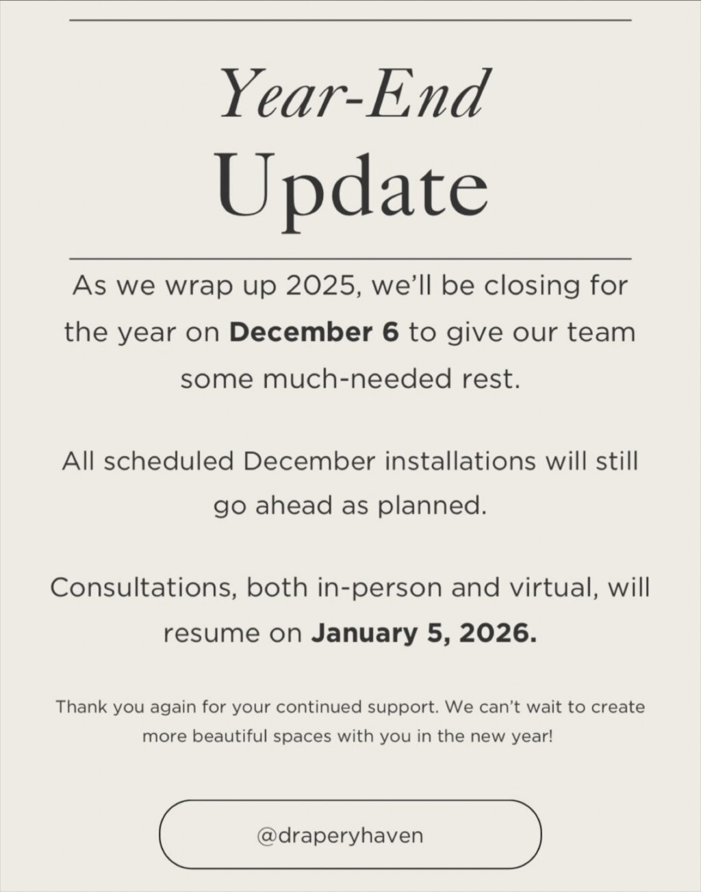 Instagram post from draperyhaven. This post is in position 5.